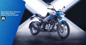 Hero MotoCorp February 2024 Sales Report: Exports Nearly Double