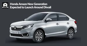 Honda Amaze New Generation Expected to Launch Around Diwali