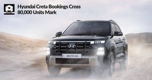 Hyundai Creta Bookings Cross 80,000 Units Mark