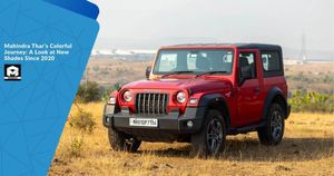 Mahindra Thar's Colorful Journey: A Look at New Shades Since 2020