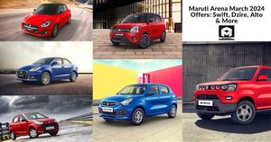 Maruti Arena March 2024 Offers: Swift, Dzire, Alto & More