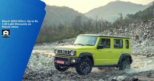 March 2024 Offers: Up to Rs. 1.50 Lakh Discounts on Maruti Jimny