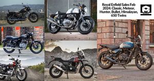 Royal Enfield Sales Feb 2024: Classic, Meteor, Hunter, Bullet, Himalayan, 650 Twins