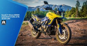 Suzuki V-Strom 800DE Launched in India at Rs 10.30 Lakh