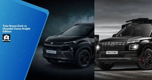 Tata Nexon Dark vs Hyundai Venue Knight Edition