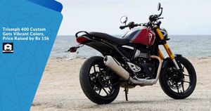 Triumph 400 Custom Gets Vibrant Colors, Price Raised by Rs 15k
