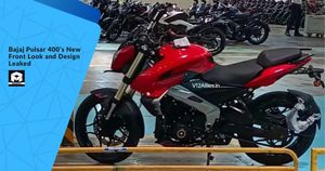 Bajaj Pulsar 400's New Front Look and Design Leaked