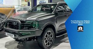 Ford Endeavour Debuts in Matte Black at 2024 BIMS