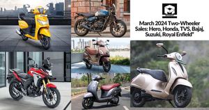 March 2024 Two-Wheeler Sales: Hero, Honda, TVS, Bajaj, Suzuki, Royal Enfield
