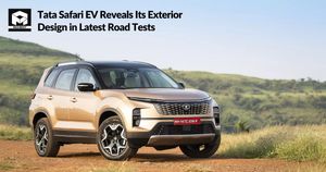 Tata Safari EV Reveals Its Exterior Design in Latest Road Tests