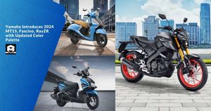 Yamaha Introduces 2024 MT15, Fascino, RayZR with Updated Color Palette