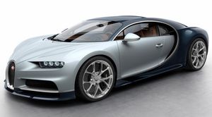 Bugatti Chiron Silver-Blue