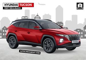 Hyundai Tucson Fiery Red & Black