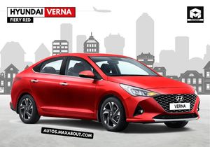 Hyundai Verna Fiery Red