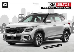 Kia Seltos Glacier White Pearl & Aurora Black Pearl