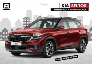 Kia Seltos Intense Red + Aurora Black Pearl