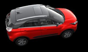 Tata Nexon Flame Red with Silver Roof