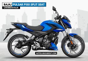 Bajaj Pulsar P150 Split Seat Caribbean Blue