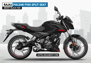 Bajaj Pulsar P150 Split Seat Ebony Black Red