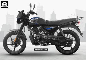 Bajaj CT125X Ebony Black with Blue Decals