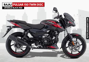 Bajaj Pulsar 150 Twin Disc Sparkle Black Red