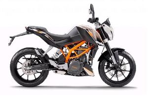 KTM 390 Duke White