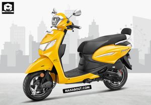 New Hero Pleasure Plus XTEC Jubliant Yellow Price in India