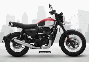 New Yezdi Scrambler 334 Rebel Red