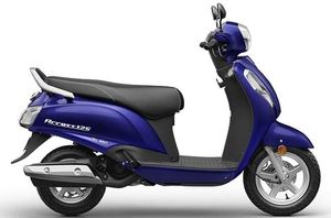 Suzuki Access 125 in Deep Blue Color