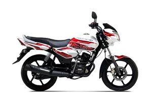 TVS Phoenix 125 White Edition Alpine White Red