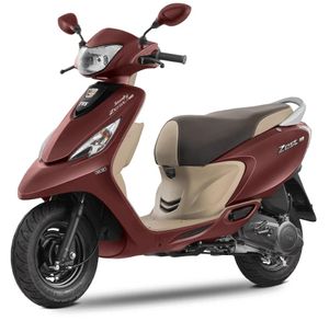 TVS Zest 110 in Matte Red Color