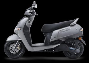 TVS iQube Titanium Grey Glossy