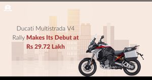 Ducati Multistrada V4 Rally Makes Its Debut at Rs 29.72 Lakh