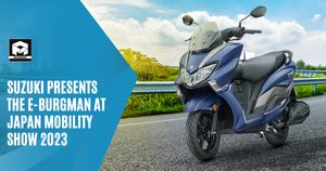 Suzuki Presents the e-Burgman at Japan Mobility Show 2023