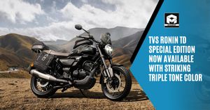  TVS Ronin TD Special Edition Now Available with Striking Triple Tone Color