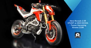  Hero Reveals 2.5R XTUNT at 2023 EICMA - Teases Upcoming Xtreme 210R