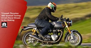 Triumph Thruxton 400 Spotted Testing, Based On Speed 400