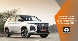  MG Motor India Achieves Strong Sales Performance in October 2023