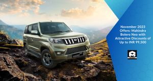 November 2023 Offers: Mahindra Bolero Neo with Attractive Discounts of Up to Rs. 99,500