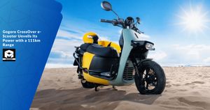 Gogoro CrossOver e-Scooter Unveils Its Power with a 111km Range