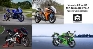 Yamaha R3 vs. RS 457, Ninja, RC 390: A Quick Comparison