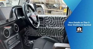 New Details on Thar 5-Door Dashboard Spotted