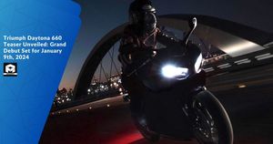 Triumph Daytona 660 Teaser Unveiled: Grand Debut Set for January 9th, 2024