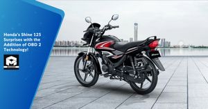 Honda's Shine 125 Surprises with the Addition of OBD 2 Technology!