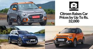 Citroen Raises Car Prices by Up To Rs. 32,000