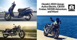Honda's 2024 Lineup: Activa Electric, CB350 Cruiser, NX500 Adventure, and More