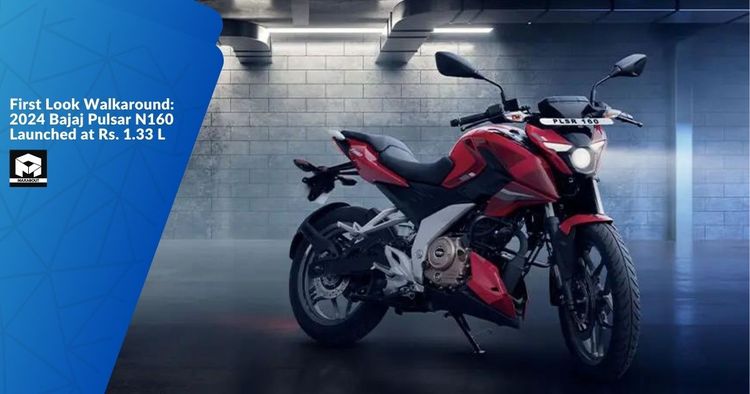 First Look Walkaround: 2024 Bajaj Pulsar N160 Launched at Rs. 1.33 L