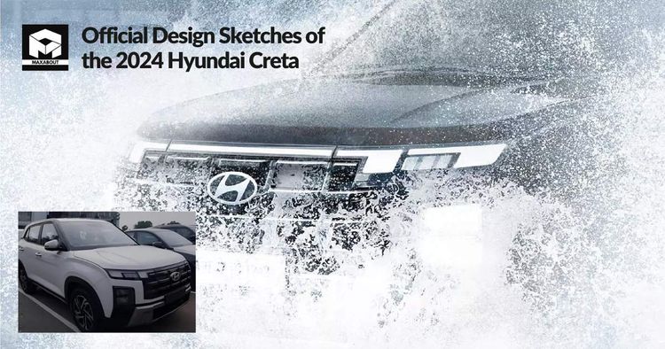 Official Design Sketches of the 2024 Hyundai Creta