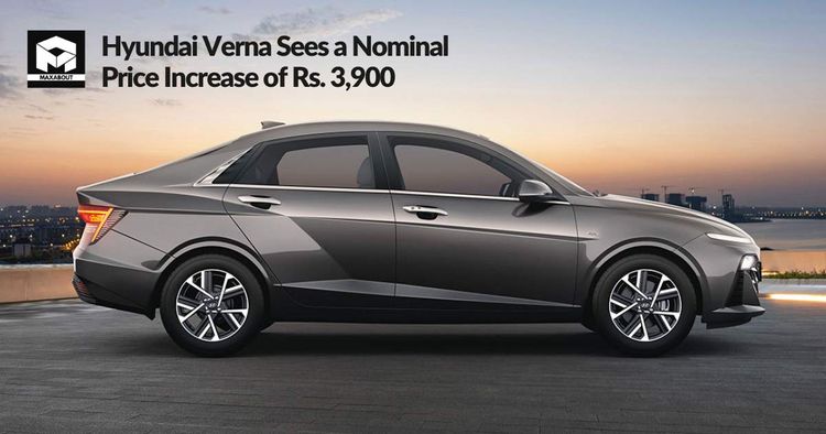 Hyundai Verna Sees a Nominal Price Increase of Rs. 3,900