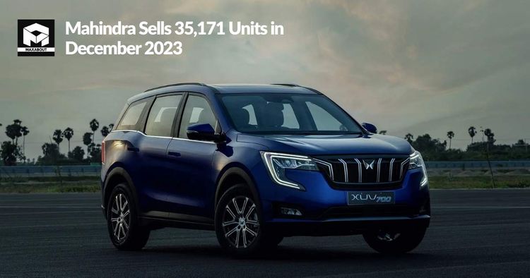 Mahindra Sells 35,171 Units in December 2023